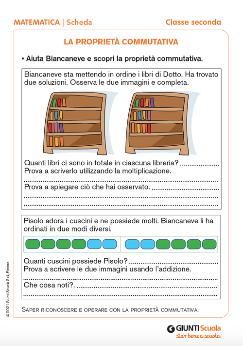 La proprietà commutativa | Giunti Scuola La proprietà commutativa | Giunti Scuola