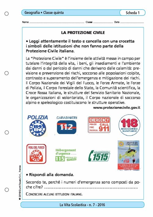 La protezione civile | Giunti Scuola La protezione civile | Giunti Scuola