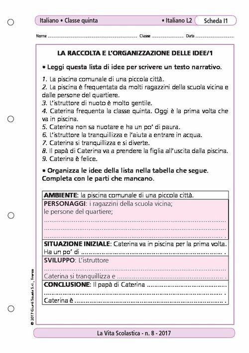 La raccolta e l'organizzazione delle idee/1 | Giunti Scuola La raccolta e l'organizzazione delle idee/1 | Giunti Scuola