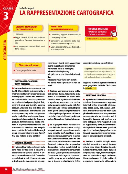 La rappresentazione cartografica | Giunti Scuola La rappresentazione cartografica | Giunti Scuola