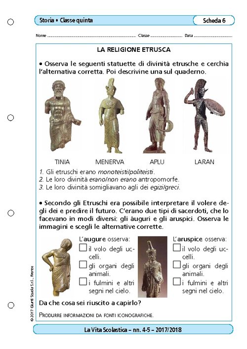 La religione etrusca | Giunti Scuola