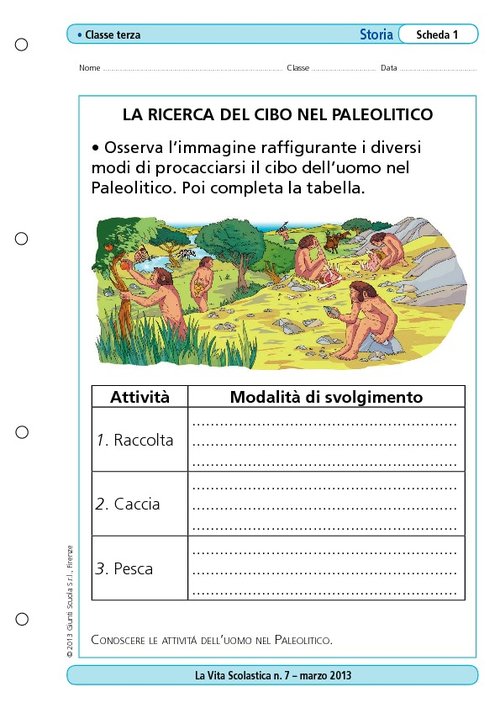 La ricerca del cibo nel Paleolitico | Giunti Scuola La ricerca del cibo nel Paleolitico | Giunti Scuola