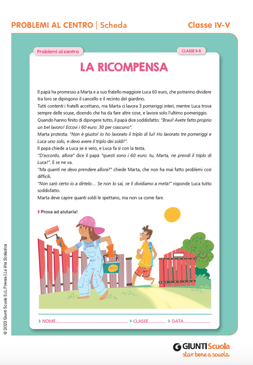 La ricompensa | Giunti Scuola La ricompensa | Giunti Scuola