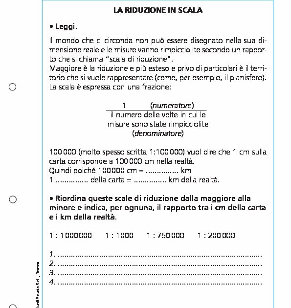 La riduzione in scala | Giunti Scuola
