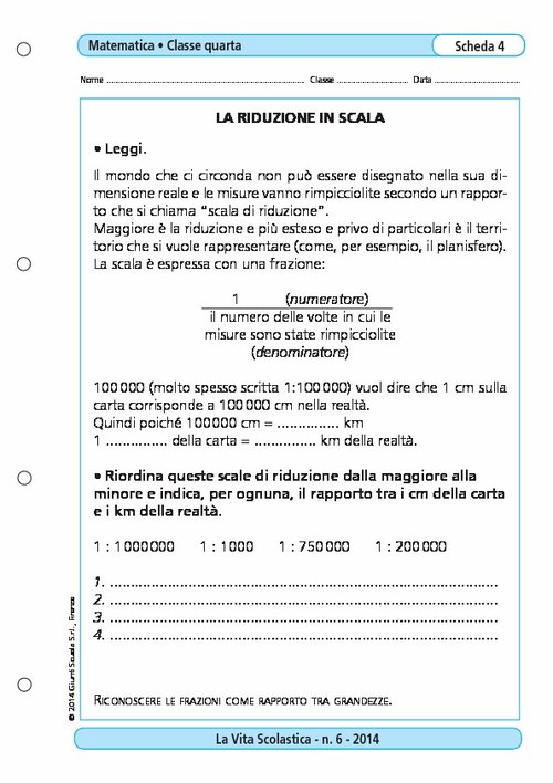 La riduzione in scala | Giunti Scuola