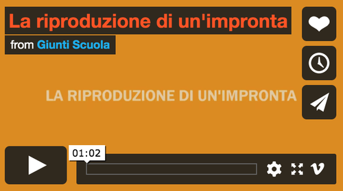 La riproduzione di un’impronta | Giunti Scuola La riproduzione di un’impronta | Giunti Scuola