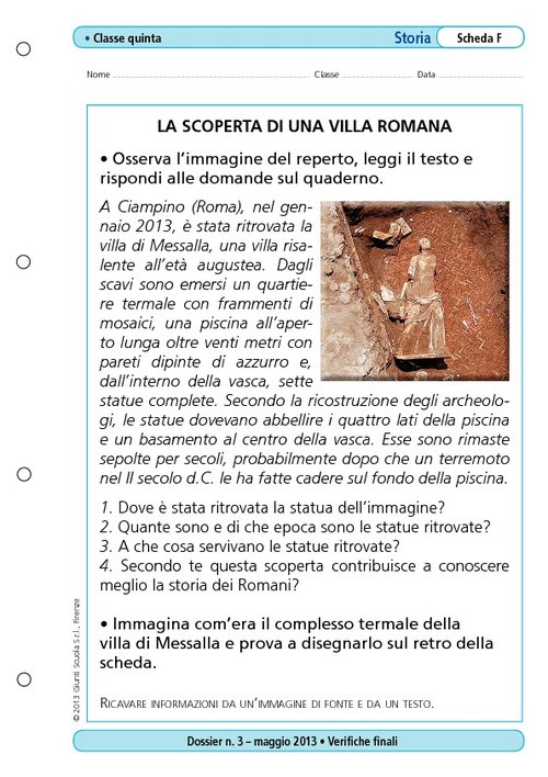 La scoperta di una villa romana | Giunti Scuola