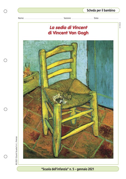 "La sedia di Vincent" di Vincent Van Gogh | Giunti Scuola "La sedia di Vincent" di Vincent Van Gogh | Giunti Scuola
