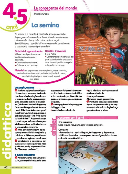 La semina | Giunti Scuola La semina | Giunti Scuola