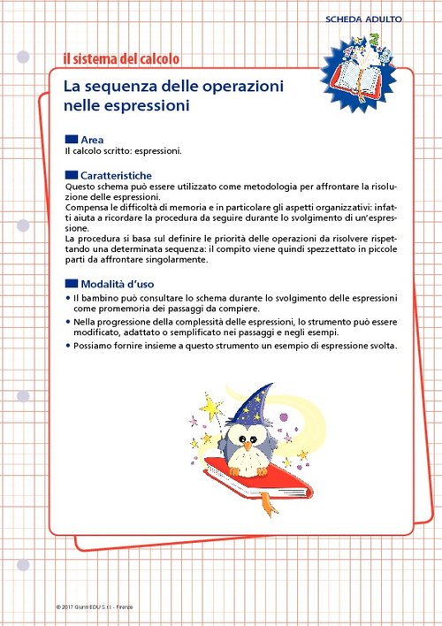 La sequenza delle operazioni nelle espressioni | Giunti Scuola La sequenza delle operazioni nelle espressioni | Giunti Scuola
