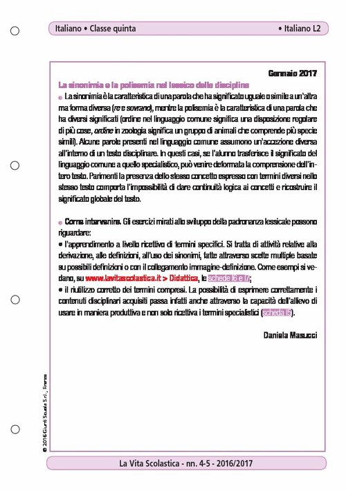 La sinonimia e la polisemia nel lessico delle discipline | Giunti Scuola La sinonimia e la polisemia nel lessico delle discipline | Giunti Scuola
