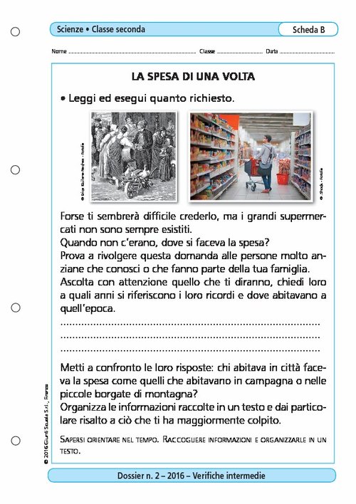 La spesa di una volta | Giunti Scuola La spesa di una volta | Giunti Scuola