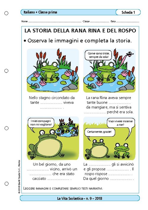 La storia della rana Rina e del rospo | Giunti Scuola La storia della rana Rina e del rospo | Giunti Scuola