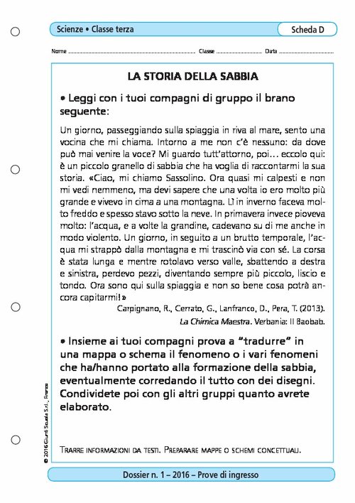 La storia della sabbia | Giunti Scuola La storia della sabbia | Giunti Scuola