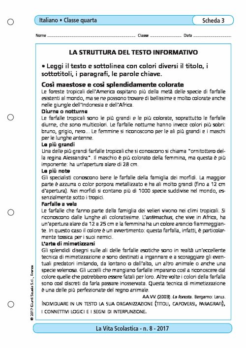 La struttura del testo informativo | Giunti Scuola La struttura del testo informativo | Giunti Scuola