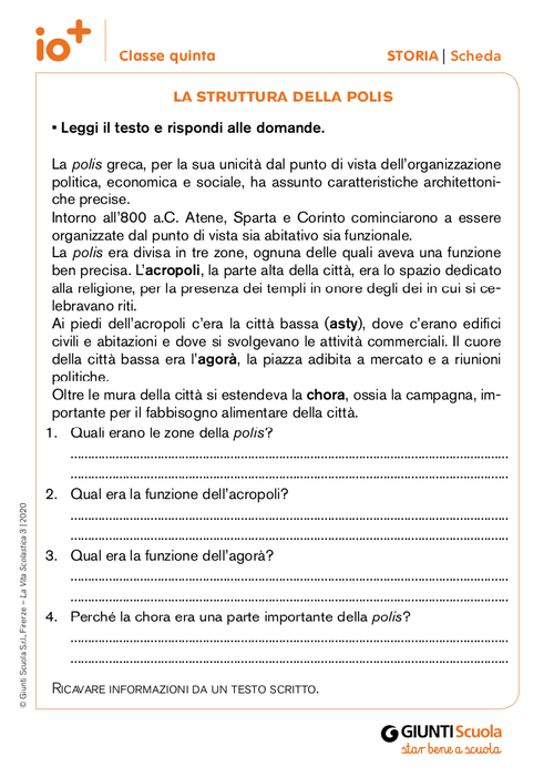 La struttura della polis | Giunti Scuola La struttura della polis | Giunti Scuola