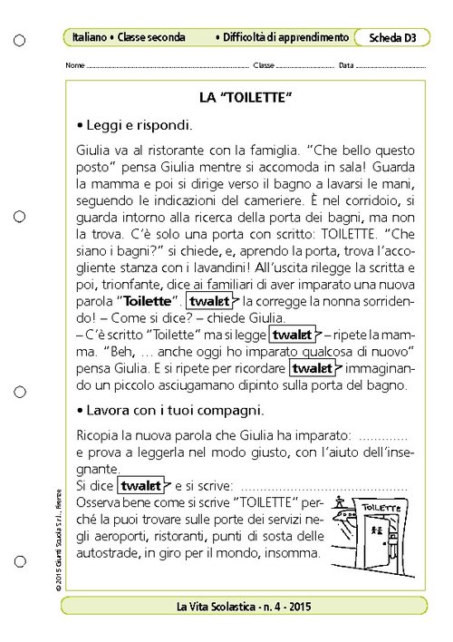 La "toilette" | Giunti Scuola La "toilette" | Giunti Scuola