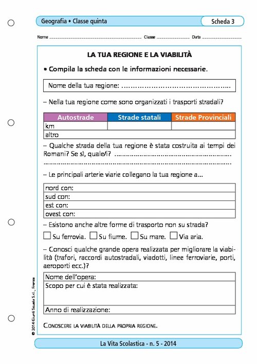La tua regione e la viabilità | Giunti Scuola La tua regione e la viabilità | Giunti Scuola