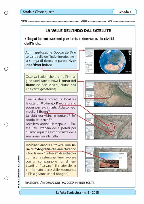 La valle dell'Indo dal satellite | Giunti Scuola La valle dell'Indo dal satellite | Giunti Scuola