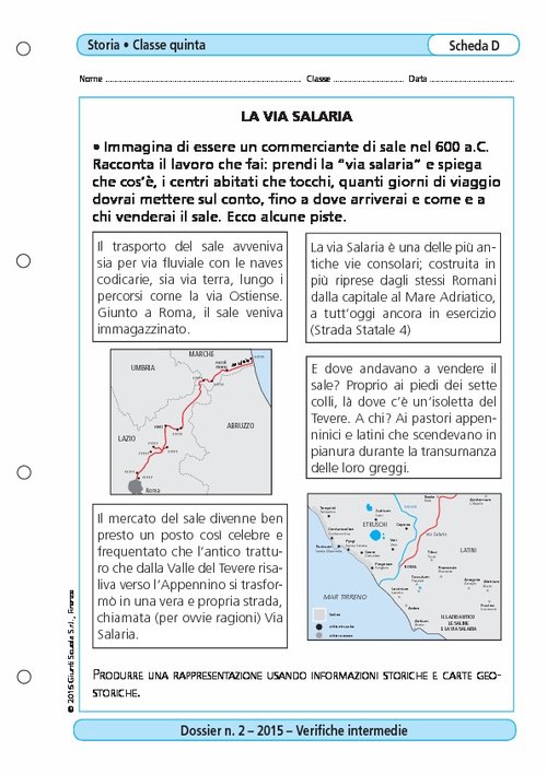 La via salaria | Giunti Scuola La via salaria | Giunti Scuola