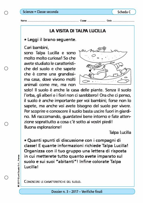 La visita di talpa Lucilla | Giunti Scuola La visita di talpa Lucilla | Giunti Scuola