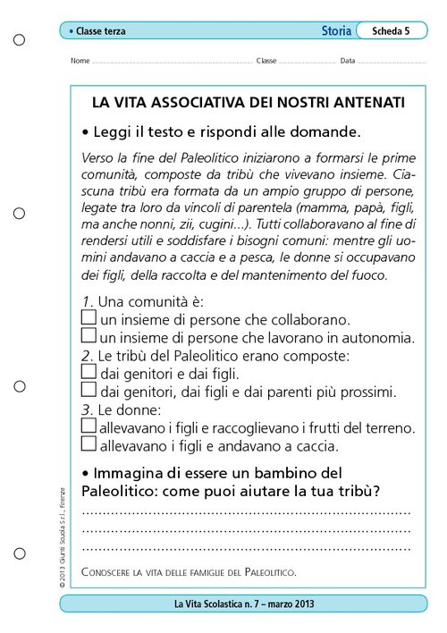 La vita associativa dei nostri antenati | Giunti Scuola La vita associativa dei nostri antenati | Giunti Scuola