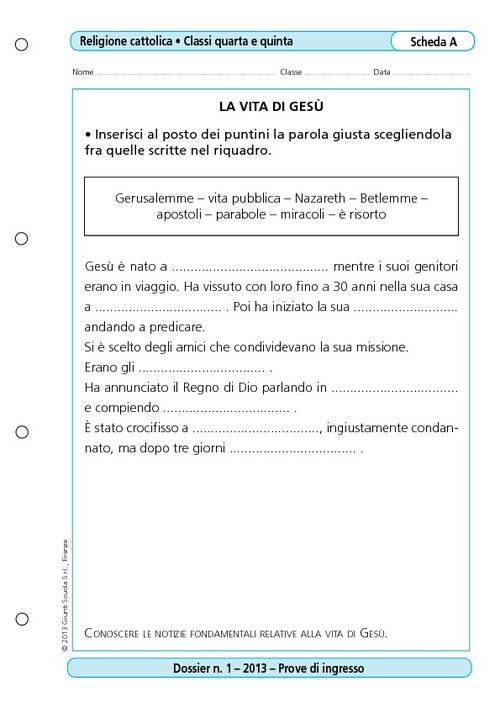 La vita di Gesù | Giunti Scuola La vita di Gesù | Giunti Scuola
