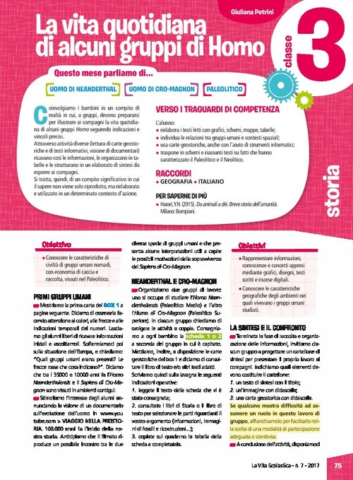 La vita quotidiana di alcuni gruppi di Homo | Giunti Scuola La vita quotidiana di alcuni gruppi di Homo | Giunti Scuola
