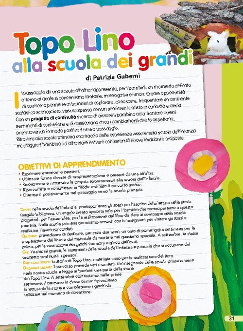 Laboratorio per la continuità: Topo Lino alla scuola dei grandi | Giunti Scuola Laboratorio per la continuità: Topo Lino alla scuola dei grandi | Giunti Scuola