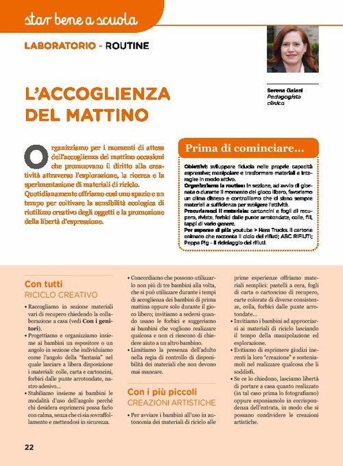 L’accoglienza del mattino | Giunti Scuola L’accoglienza del mattino | Giunti Scuola