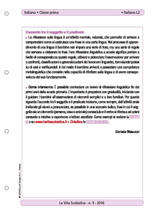 L'accordo tra il soggetto e il predicato | Giunti Scuola L'accordo tra il soggetto e il predicato | Giunti Scuola