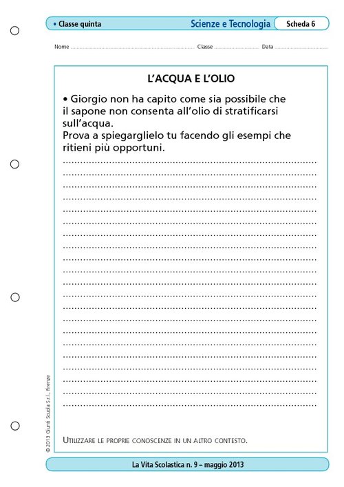 L'acqua e l'olio | Giunti Scuola L'acqua e l'olio | Giunti Scuola