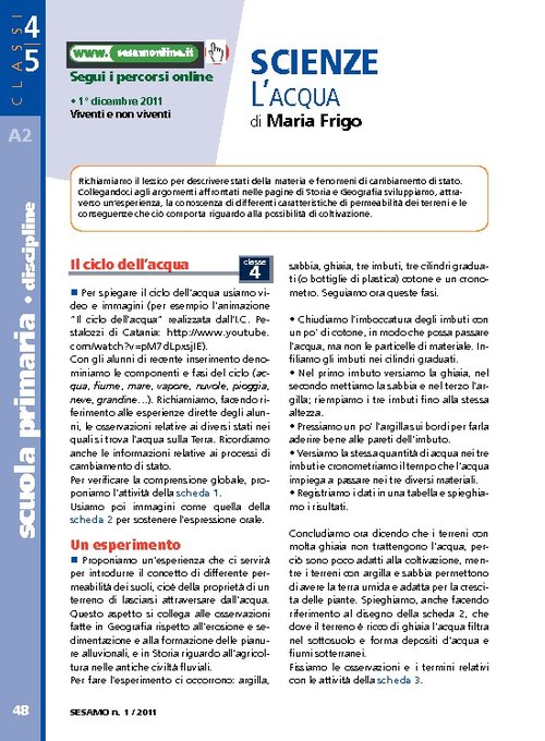 L'acqua | Giunti Scuola L'acqua | Giunti Scuola