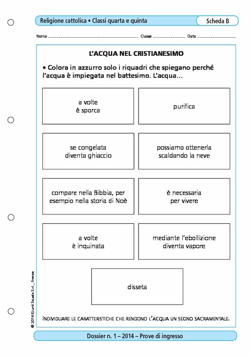 L'acqua nel Cristianesimo | Giunti Scuola L'acqua nel Cristianesimo | Giunti Scuola