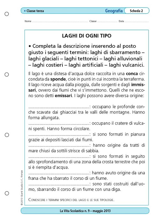 Laghi di ogni tipo | Giunti Scuola Laghi di ogni tipo | Giunti Scuola