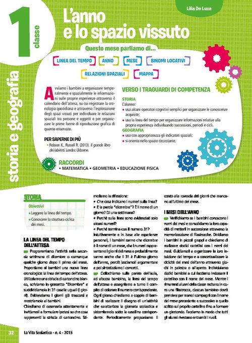 L'anno e lo spazio vissuto | Giunti Scuola L'anno e lo spazio vissuto | Giunti Scuola