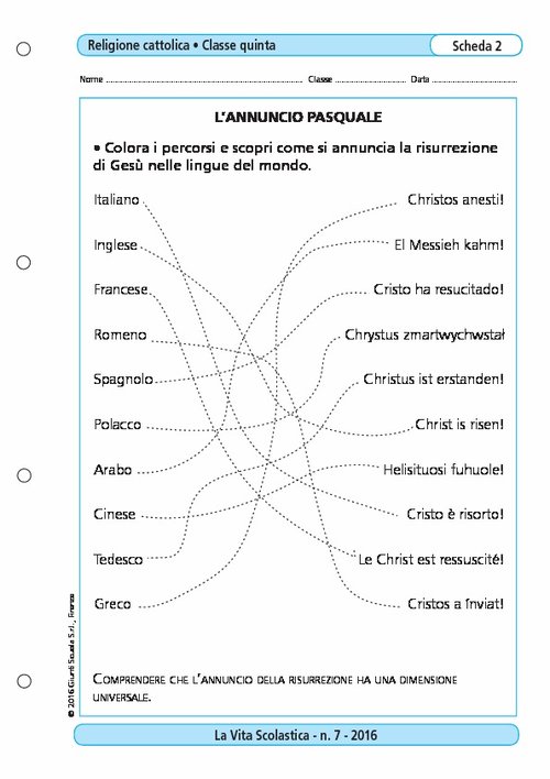 L'annuncio pasquale | Giunti Scuola L'annuncio pasquale | Giunti Scuola