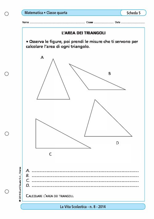 L'area dei triangoli | Giunti Scuola