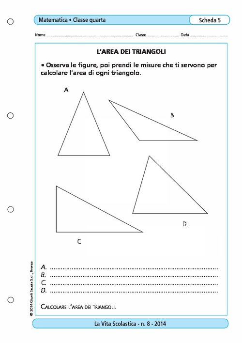 L'area dei triangoli | Giunti Scuola L'area dei triangoli | Giunti Scuola