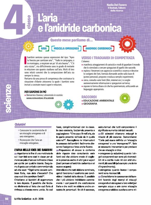 L'aria e l'anidride carbonica | Giunti Scuola L'aria e l'anidride carbonica | Giunti Scuola