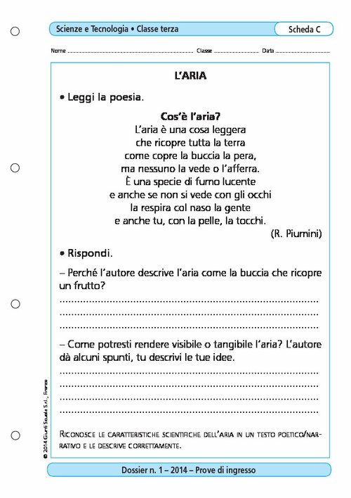 L'aria | Giunti Scuola L'aria | Giunti Scuola