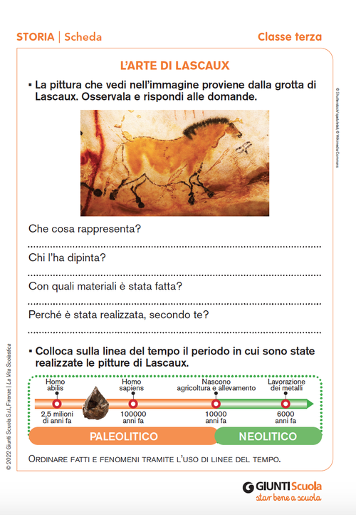 L'arte di Lascaux | Giunti Scuola L'arte di Lascaux | Giunti Scuola