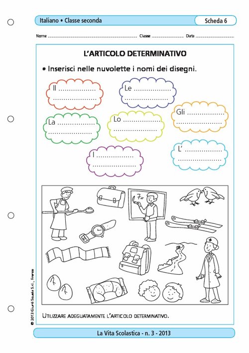 L'articolo determinativo | Giunti Scuola L'articolo determinativo | Giunti Scuola