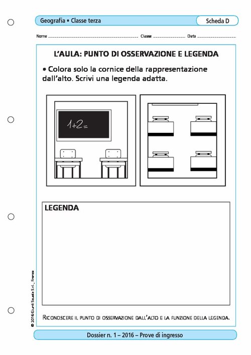 L'aula: punto di osservazione e legenda | Giunti Scuola L'aula: punto di osservazione e legenda | Giunti Scuola