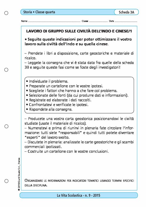Lavoro di gruppo sulle civiltà dell'Indo e Cinese/1 | Giunti Scuola