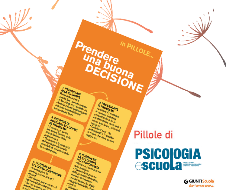 Lavoro in team: come prendere una buona decisione - “Pillole” per star bene a scuola | Giunti Scuola Lavoro in team: come prendere una buona decisione - “Pillole” per star bene a scuola | Giunti Scuola