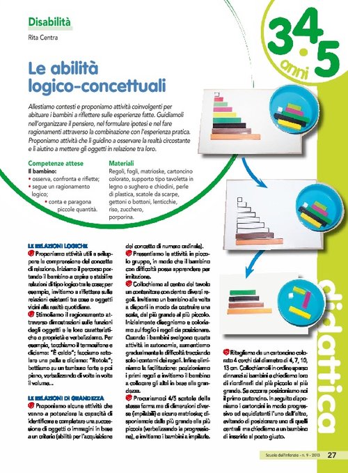 Le abilità logico-concettuali | Giunti Scuola Le abilità logico-concettuali | Giunti Scuola