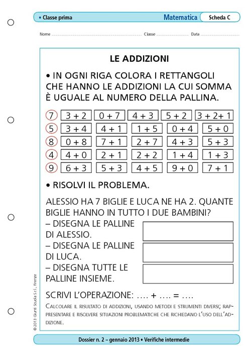 Le addizioni | Giunti Scuola Le addizioni | Giunti Scuola