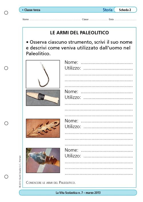 Le armi del Paleolitico | Giunti Scuola Le armi del Paleolitico | Giunti Scuola