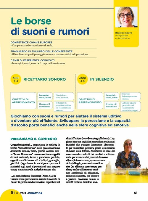 Le borse di suoni e rumori | Giunti Scuola Le borse di suoni e rumori | Giunti Scuola